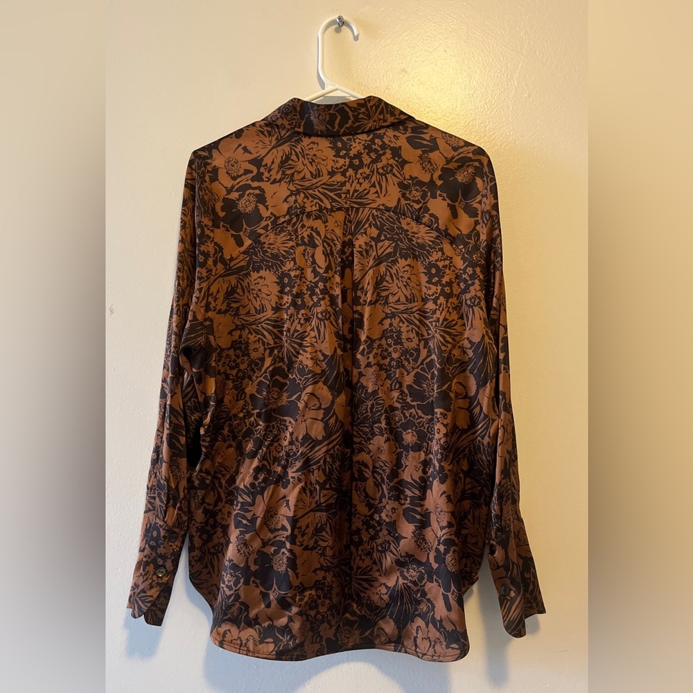 COS Black and Gold Floral Blouse - Picture 4 of 9